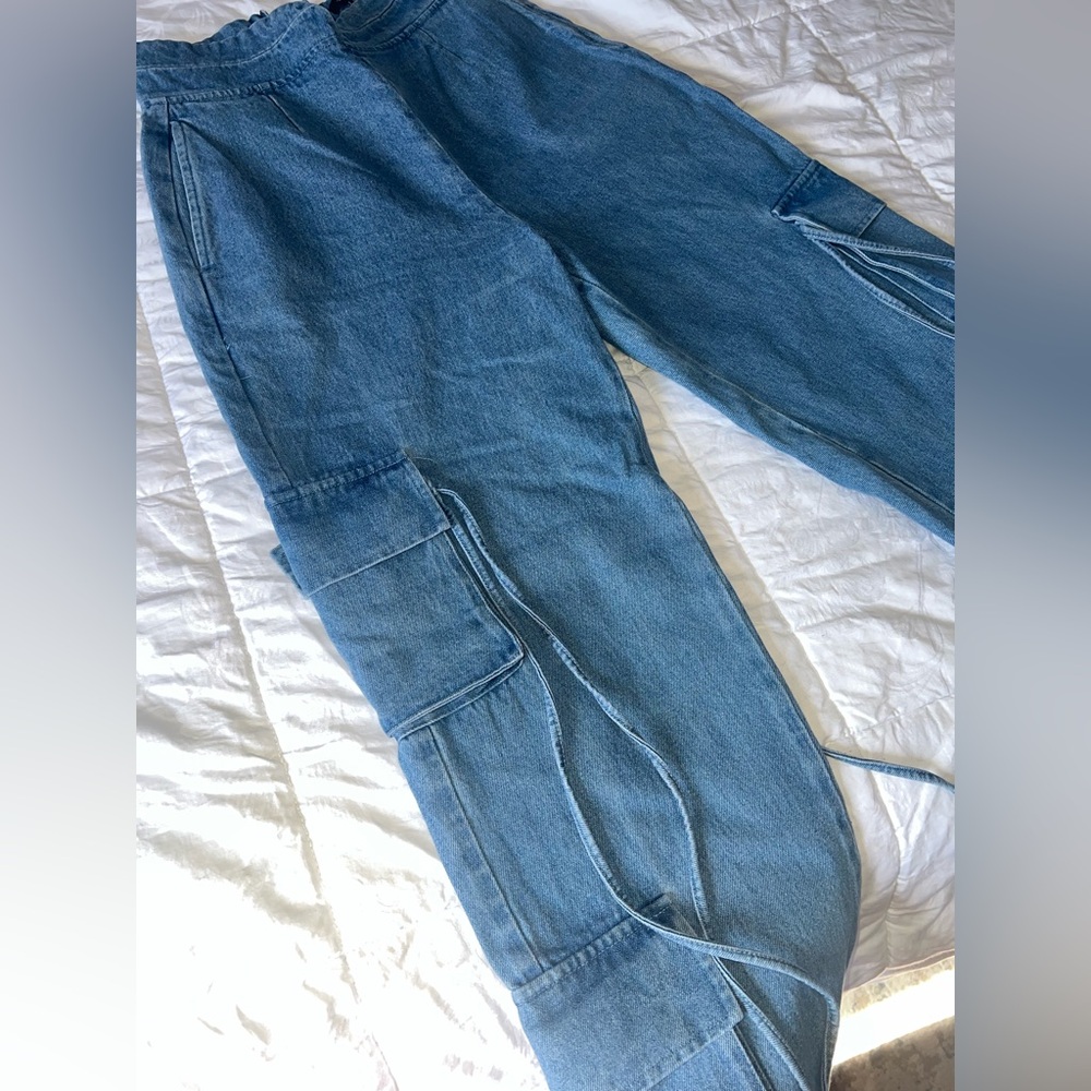 JLUXLABEL Jacinda denim utility pants - Picture 9 of 15